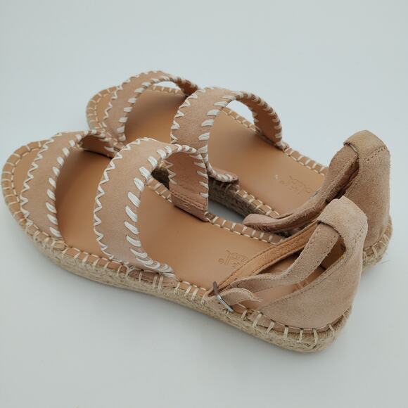 SPLENDID Morgan Womens Leather Ankle Strap Espadrilles Size 8 - Picture 2 of 4